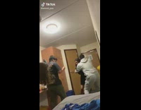 Friends hit pass yellow ball with head 