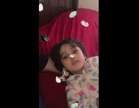 Little girl tries to catch butterfly filter