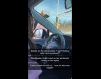 Girl finds her green debit card on her windshield of car