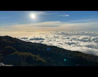 View of the highest mountain in Maui in Time Lapse