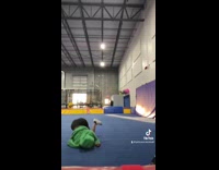 Collab BitchIG2 - Woman does back flip and fails 