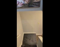 Group of people pretending to cry downstairs