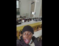 Prank of guy recording himself screaming in lecture hall