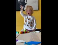 Boy stops mom from smiling while singing