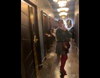 Woman vomits on floor caught on video