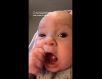 Collab Clips MPUGC - Baby chewing on hand mouth