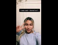 Bored girl dyes hair at two am 