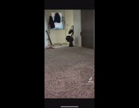 Black cat shaved body fur boots legs