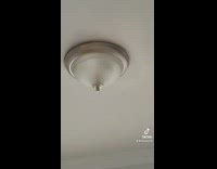 Girl notices ceiling light is boob shaped 