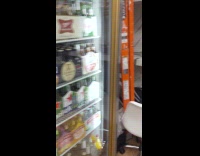 Submitter films deer head display on store