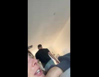 Man falls on floor when asked for favor