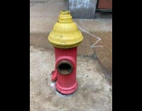 Open fire hydrant with no water street