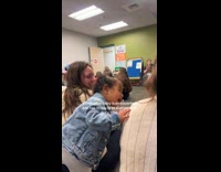 Baby says hi to stranger