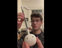 Collab BitchIG2 - Guy Brittney Spears cover with white note toy