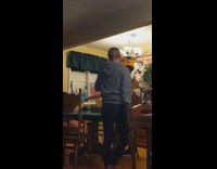 Collab KaleSaladIG - girl short blond hair walks away from kithen