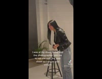 Girl arguing with photographer told her not to eat 