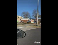 Police station across from gas station where robbery happened