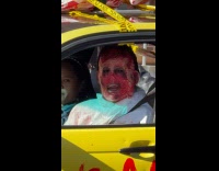 Man designed car for Halloween 