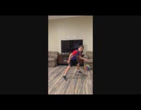 Little boy does different triples and free throws