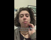 Girl talks about guy drop out school