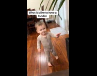 Kid grabs moss and makes mess
