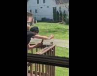 Black beanie coffee wood porch foodie 