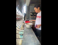 Collab ClipsIG - Man pranks mom with strainer 