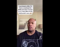 Collab BitchIG2 - Guy buys TV mcdonalds menu