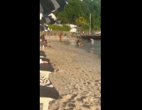 Two women different photoshoot at the beach