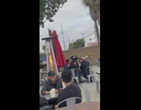 Woman in Valak The Nun costume selfie dance