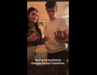 Woman pranks boyfriend with mayonnaise and fails 