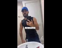 Guy cant fit through doorway after gym 