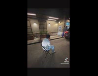 Employee trips and falls while bringing drinks out