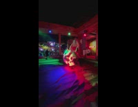 Woman falls forward off mechanical bull ride 