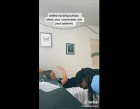 Roommate pretends nurse patient