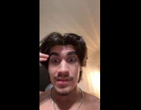 Guy shows life hack how to hang shirts