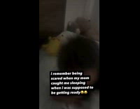 Boy caught falling back asleep by parents