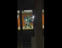 Spiderman and The Lizard have subway station photoshoot 