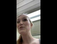 Collab BitchMP - Raccoon outside stands up and look sat woman opening door 