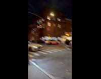 Guy pulls Santa hat screams on street