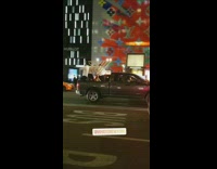 Guy dances with giant menorah in truck trunk