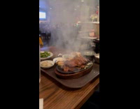 Submitter shows steam from hot food