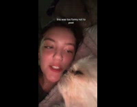 Girl says dog breath smell of shit