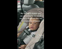 Man on Wheel Dance to Keep Baby  Entertained