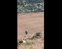 View of yakima washington up a hill
