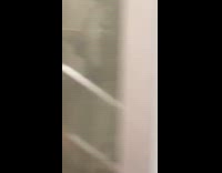 Person wearing inflatable chicken costume 