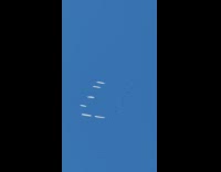 Man shows airplane leave message on sky