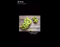 Guy finds moldy white green grape 