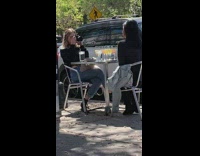 Foodie six mimosa glasses outdoor patio 