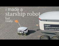 Small Starship Delivery Robot roams around the campus